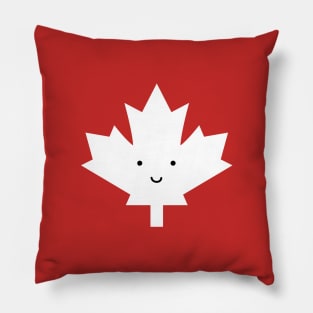 Happy Canada Day Maple Leaf Pillow