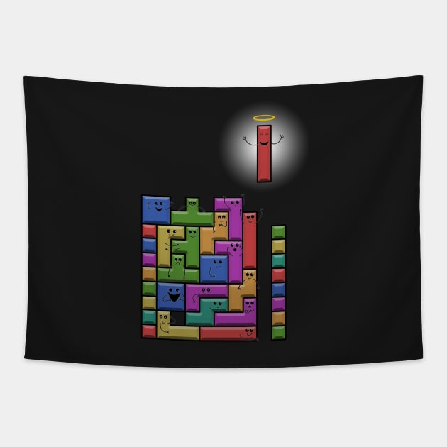 Tetris Excitement Tapestry by DingulDingul