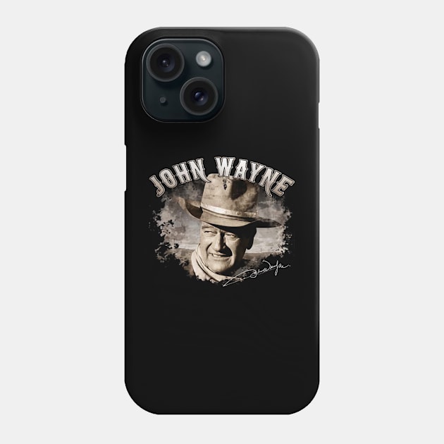 John Vintage Wayne gold Phone Case by davidhedrick