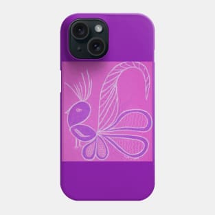 Oiseau rose Phone Case