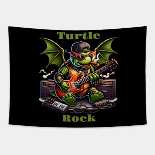 Rockstar Turtles Midnight Jam Session Tapestry