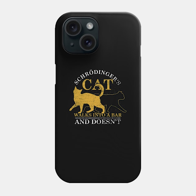 Schrodinger's Cat Quantum Physics Phone Case by ShirtsShirtsndmoreShirts