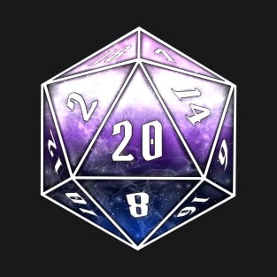 Pride D20 - Genderfluid T-Shirt