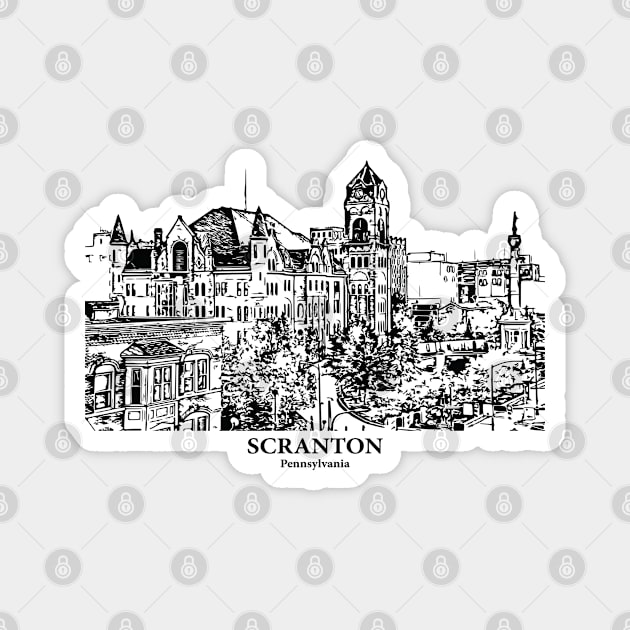 Scranton - Pennsylvania Magnet by Lakeric
