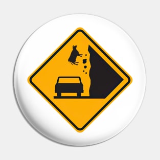 Falling Cow Zone, Road Sign Pin