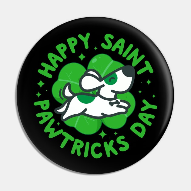 Happy Saint Pawtricks Day Funny Dog Lovers St Patricks Day Pin by thingsandthings