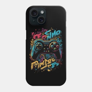 Hip Hop Graffiti Game Controller Sign Design for Boys Kids Phone Case