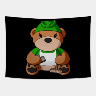 Cleaner Teddy Bear Tapestry