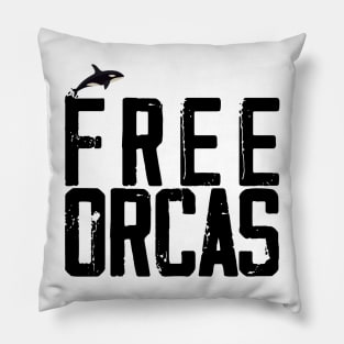 FREE THE ORCAS Shirt Freedom For Orcas Free Willy - Free Lolita - Free Tilikum - Free The Killer Whales t shirt Pillow