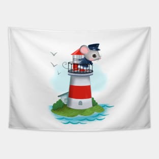 Lighthouse Mouse Tapestry