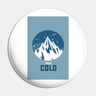 Snowing Cold White Mountain Pin