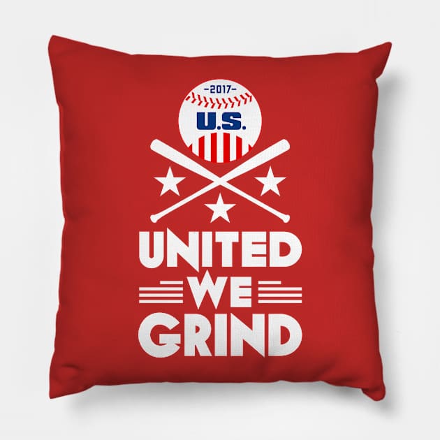 Grind Away USA Pillow by CineFluxProd