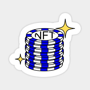 NFT Coins Blue Magnet