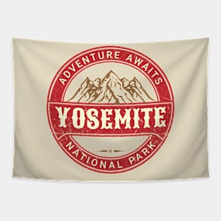Yosemite - Mountain Stamp Tapestry