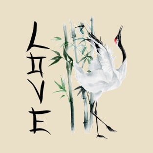 Red Crowned Crane T-Shirt