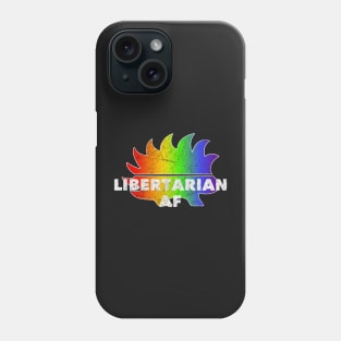 Libertarian AF Distressed Gay Pride LGBT Vote 2020 President Phone Case