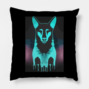 Dingo Colorful Art Print Pillow