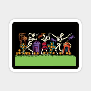 Dancing Skeletons Magnet