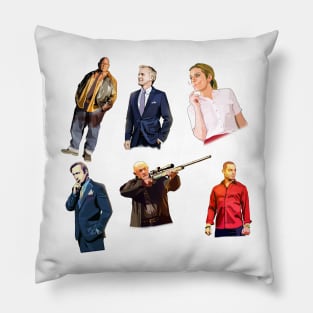 6 Better call Saul high quality stickers Pillow