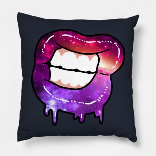 Drippy Space Lips Pillow