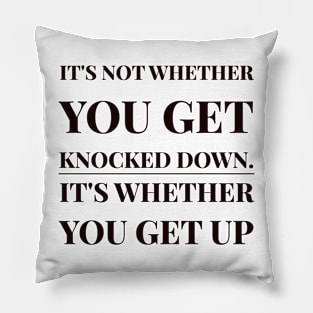 It's all about how hard you hit back. Pillow