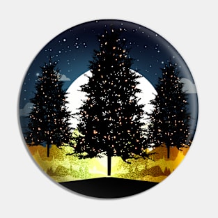 Amazing Christmas tree background Pin