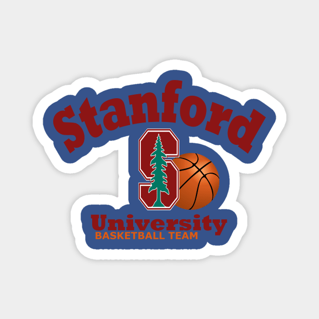 basketball from stanford university Magnet by AMIN