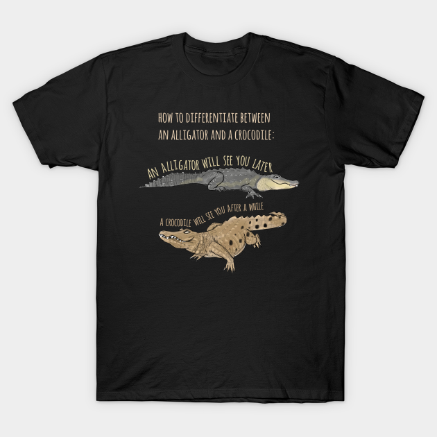 Funny Alligator and Crocodile T-Shirt 