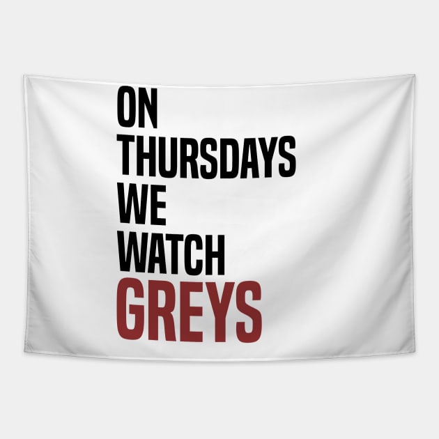 On Thursdays we Watch Greys Tapestry by C_ceconello