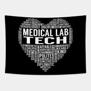 Medical Lab Tech Heart Tapestry