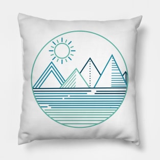 Geometric mountains Pillow