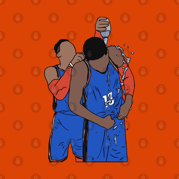 Russell Westbrook And Paul George Celebration by rattraptees