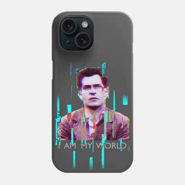 Wittgenstein: I am my world Phone Case by Blacklinesw9