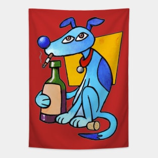 Bad Dog (Picasso style) Tapestry