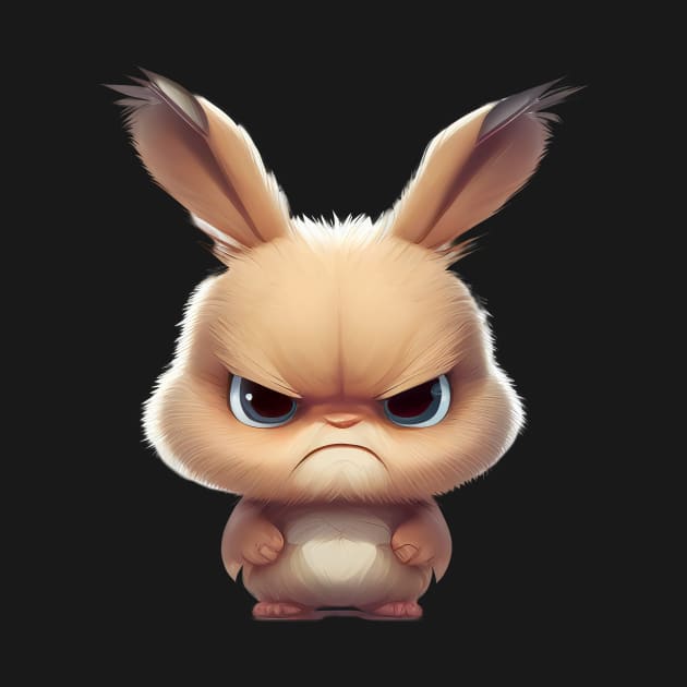 Rabbit Cute Adorable Humorous Illustration by Cubebox