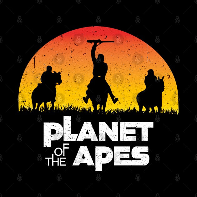 Planet Of The Apes Sunset by Alema Art