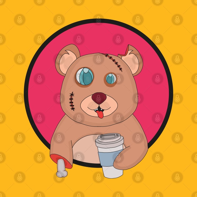 Coffee Zombie Bear by DiegoCarvalho