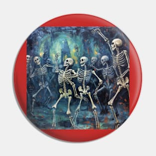 Skeleton Dance: Cemetary Disco Pin