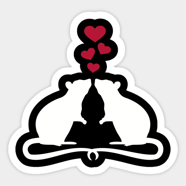 Rat Love Rat Sticker Teepublic Au
