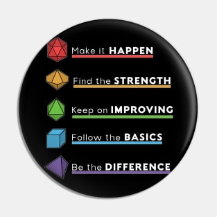 RPG Gamer dice motivational meaning for everyday Pin