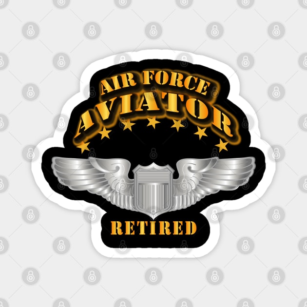 Air Force Aviator - Pilot - Basic Wings - Retired Magnet by twix123844