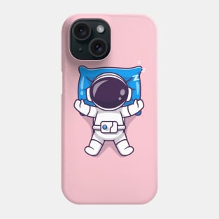 Cute Astronaut Sleeping On Pillow Cartoon Phone Case