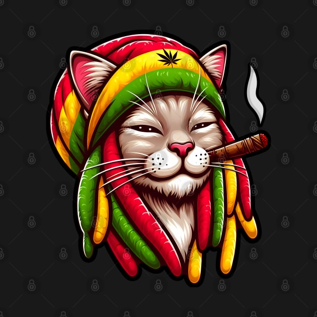 Rasta 420 Cat by defytees