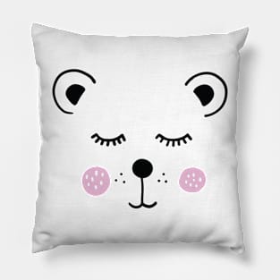 Cute bear illustration Pillow