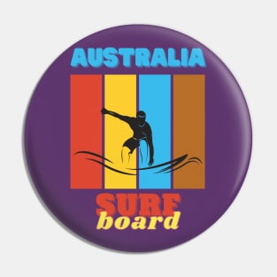 Australia surf board Pin