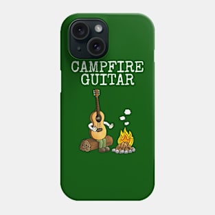 Campfire Guitar Summer Camping Trip Guitarist Musician Phone Case