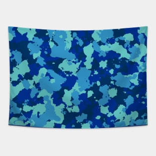 Light Blue Camouflage Tapestry