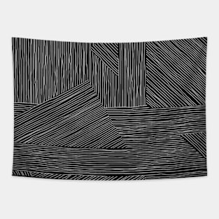 Simple hand drawn lines Tapestry