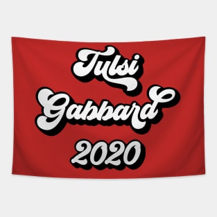 Tulsi Gabbard 2020 Retro Grunge Tapestry