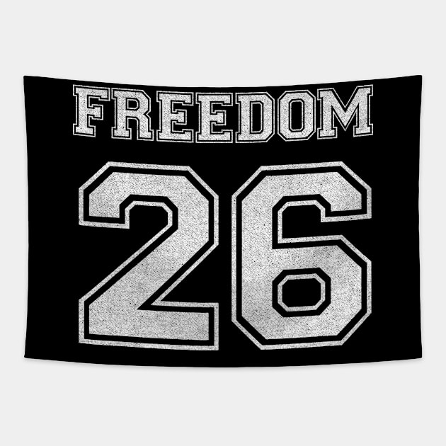 FREEDOM 26 Varsity Style Team Liberty Free Spirit Tapestry by Hashtagified